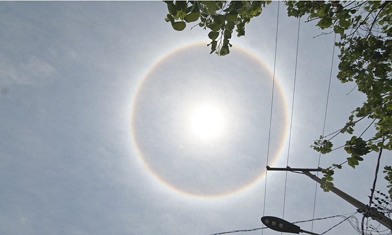 Círculo 'aparece' ao redor do sol em Maringá; veja o que é este fenômeno, Norte e Noroeste